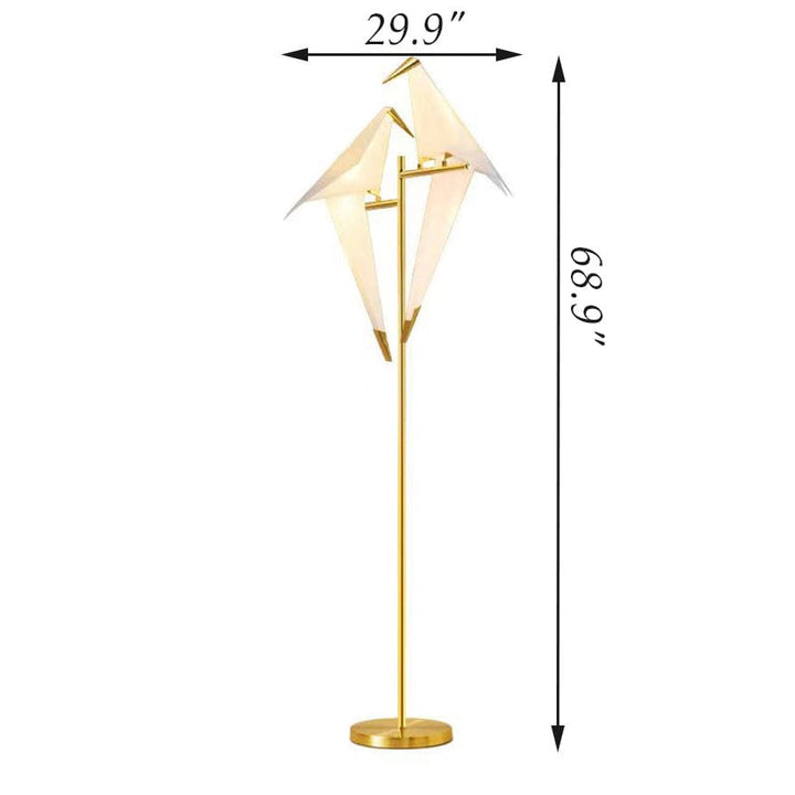 Paper crane lamp